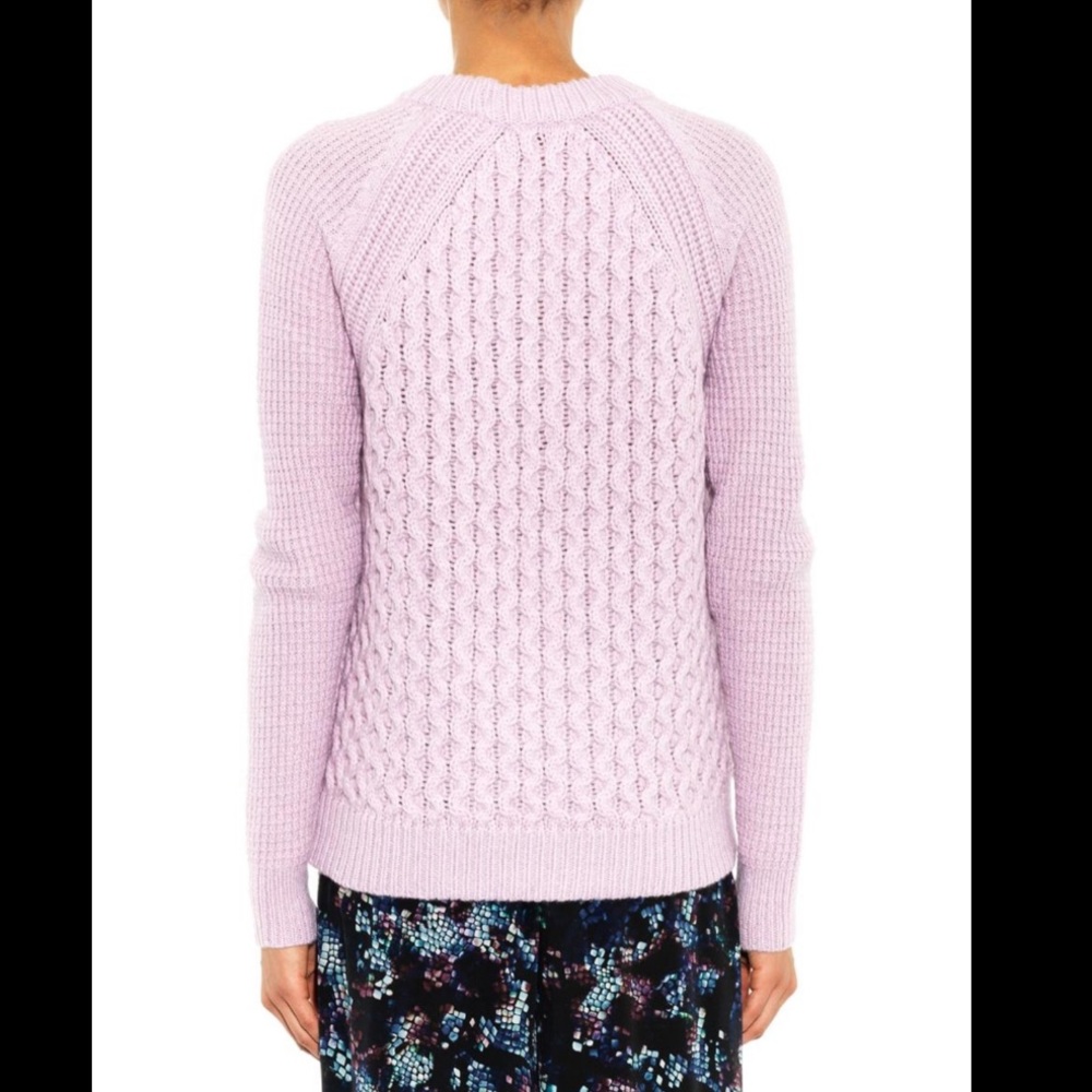 Rebecca Taylor light purple chunky sweater - Picture 2 of 8